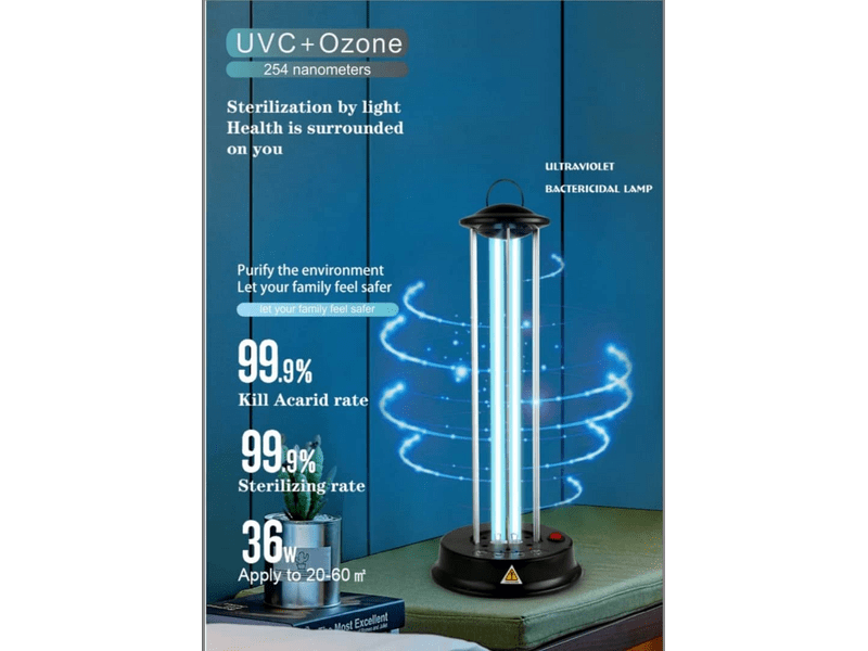 Zinas ZN-UVL07 UV + ózongenerátoros fertőtlenítő lámpa