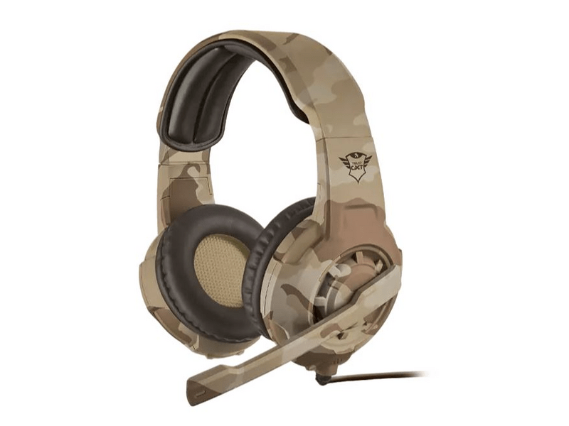 TRUST GXT 310D Radius gamer fejhallgató barna terepmintás (22208)