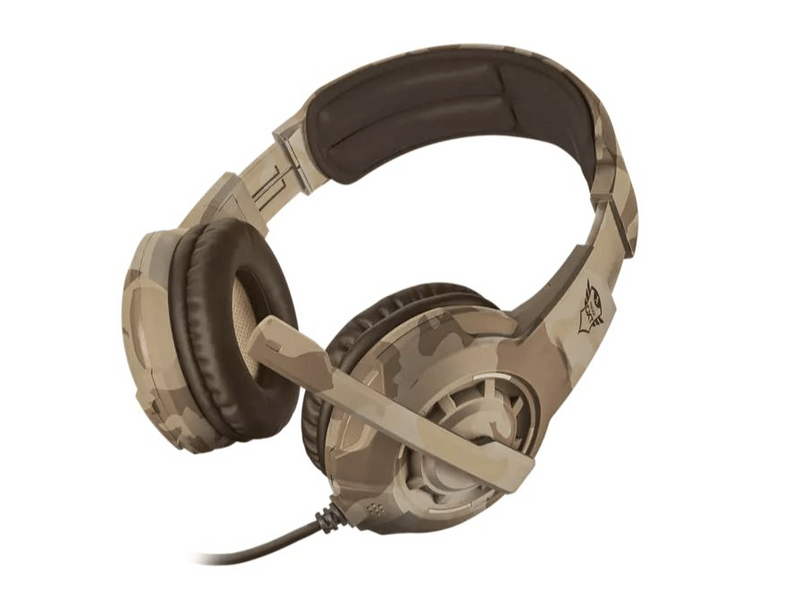 TRUST GXT 310D Radius gamer fejhallgató barna terepmintás (22208)
