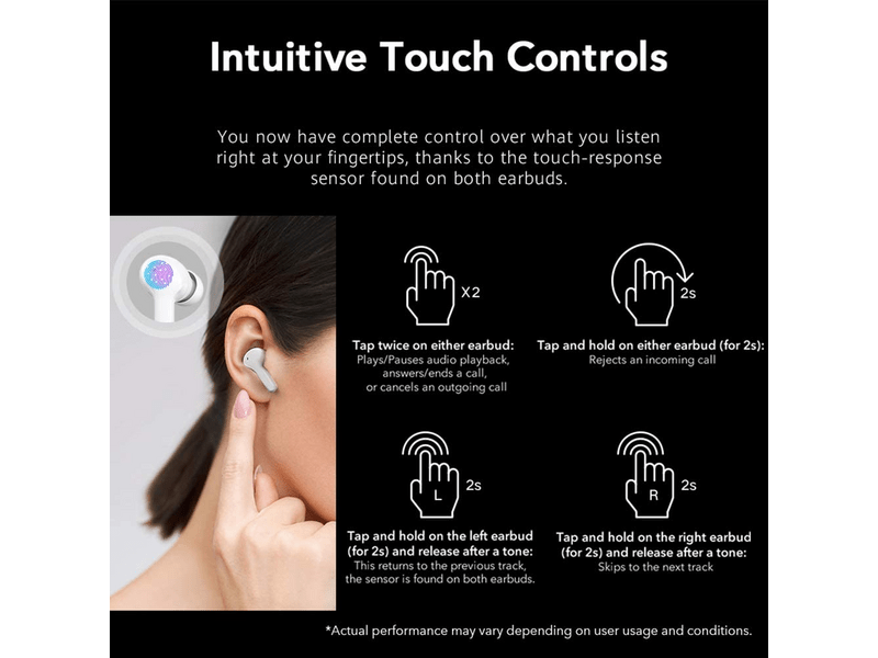 Honor Choice True Wireless Earbuds Fülhallgató fehér