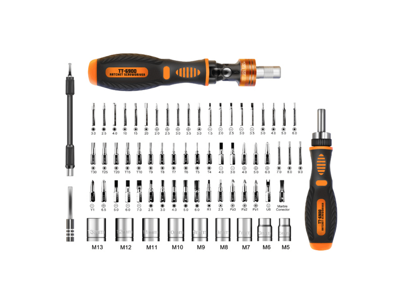 Toman TT-6900 Professzionális Bit és Dugókulcs készlet