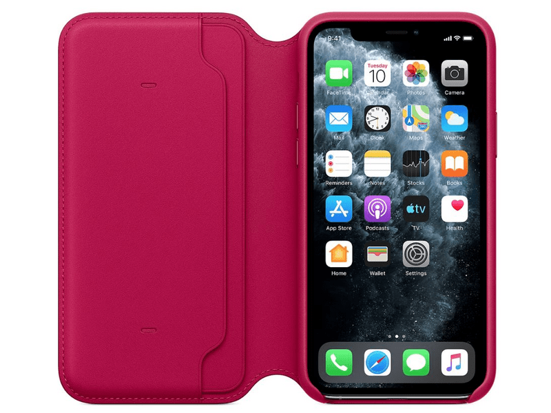 Apple Bőr tok iPhone 11 Pro-hoz Piros (MY1K2ZM/A)