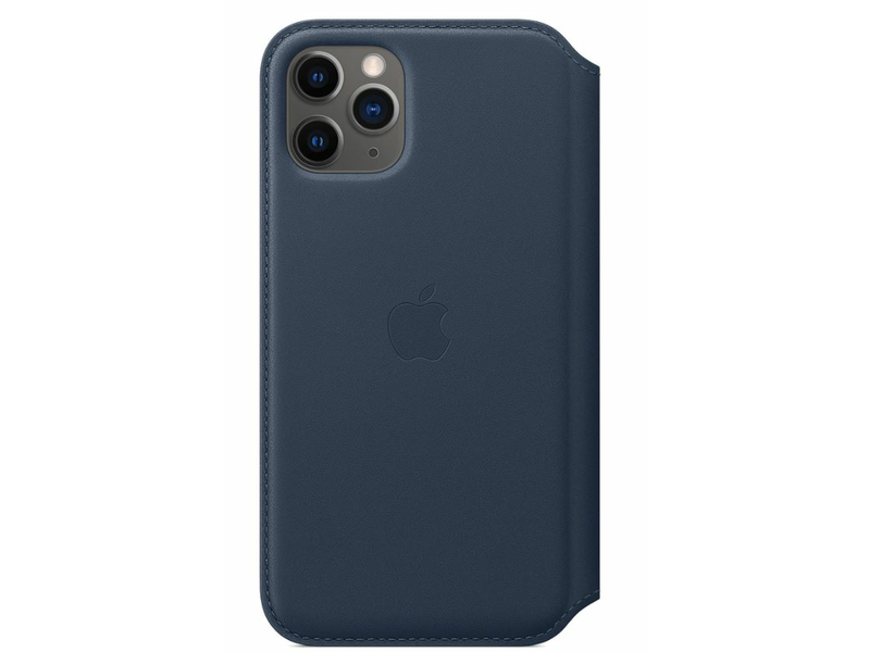 Apple Bőr tok iPhone 11 Pro-hoz Mélytenger kék (MY1L2ZM/A)
