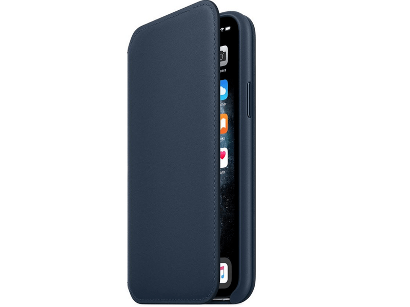Apple Bőr tok iPhone 11 Pro-hoz Mélytenger kék (MY1L2ZM/A)