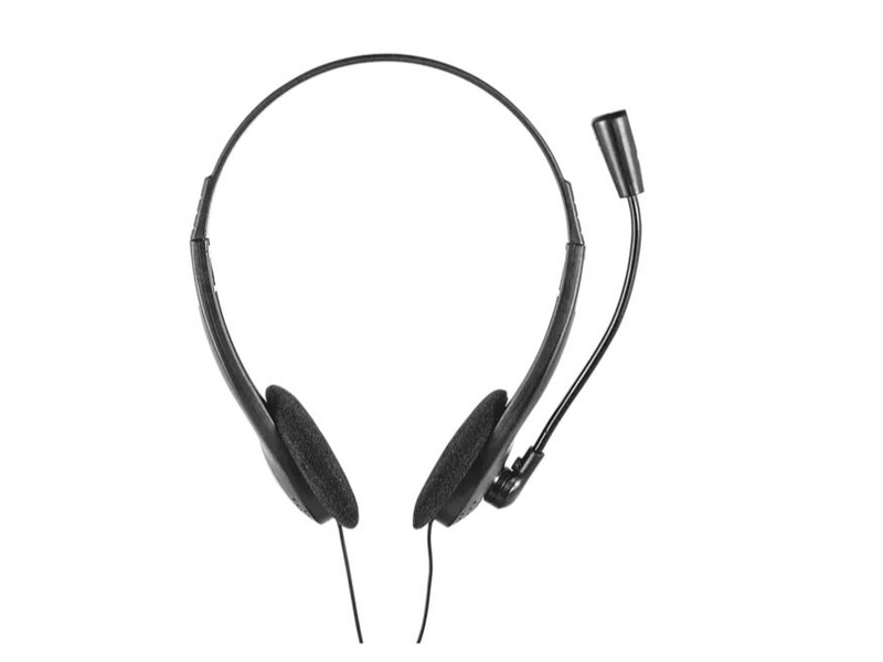 Trust Primo 21665 Vezetékes fejhallgató, Fekete
