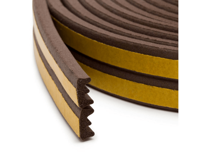 DELIGHT 11598BR, Barna, E Profil Öntapadós ajtó- ablakszigetelő