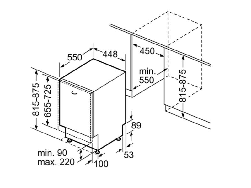 Bosch SPV2IKX10E Beépíthető mosogatógép