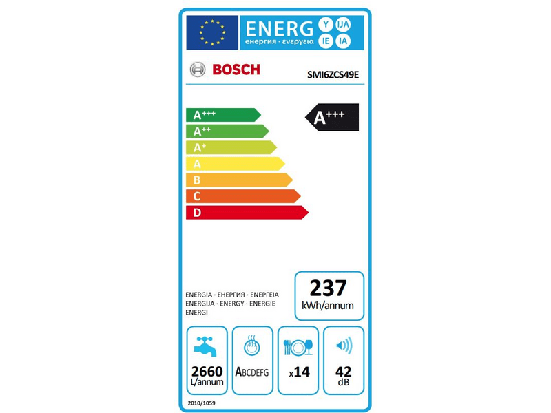 Bosch SMV2IVX52E Beépíthető integrált mosogatógép
