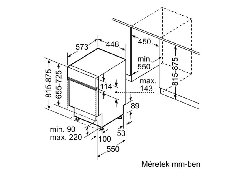 Bosch SPI6ZMS35E Beépíthető mosogatógép