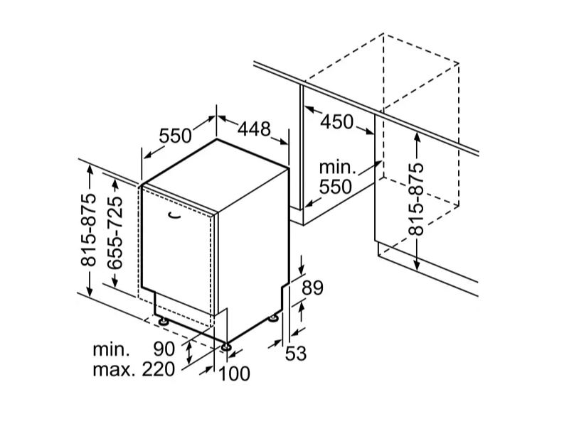 Bosch SPV6EMX11E Beépíthető mosogatógép