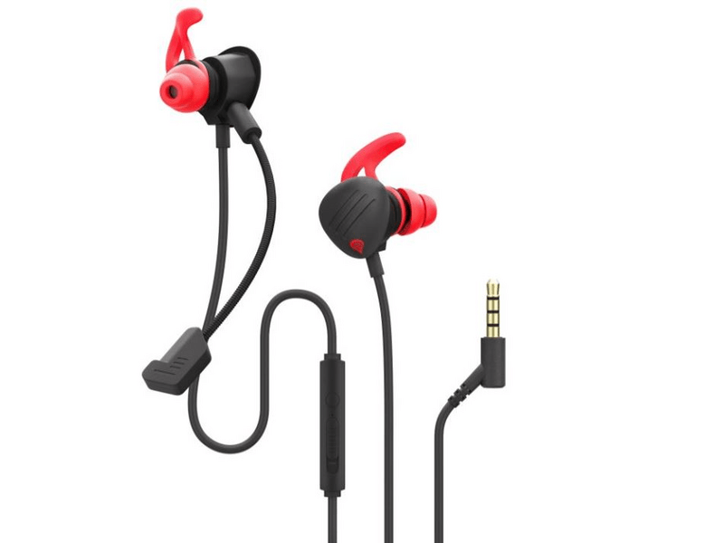 Natec Genesis Oxygen 400 mikrofonos fülhallgató, Fekete-piros (NSG-1510)