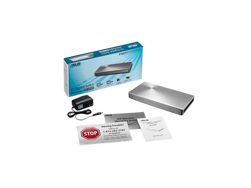 Asus XG-U2008 vezetékes 2 port-10G 8 port-Gigabit Switch