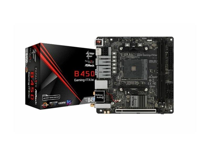 ASRock sAM4 Fatal1ty B450 Gaming-ITX/ac Alaplap