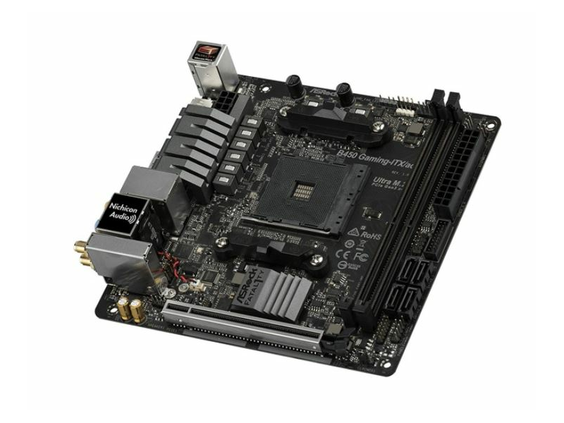 ASRock sAM4 Fatal1ty B450 Gaming-ITX/ac Alaplap