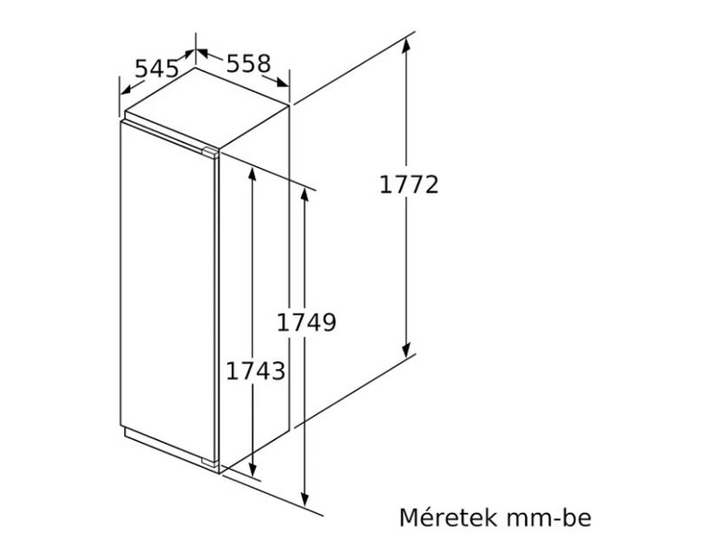 Bosch KIR81ADE0 Beépíthető hűtőszekrény