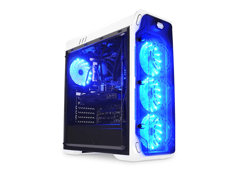 LC-Power Gaming 988 Typhoon Gamer PC Ház Fehér (LC-988W-ON)