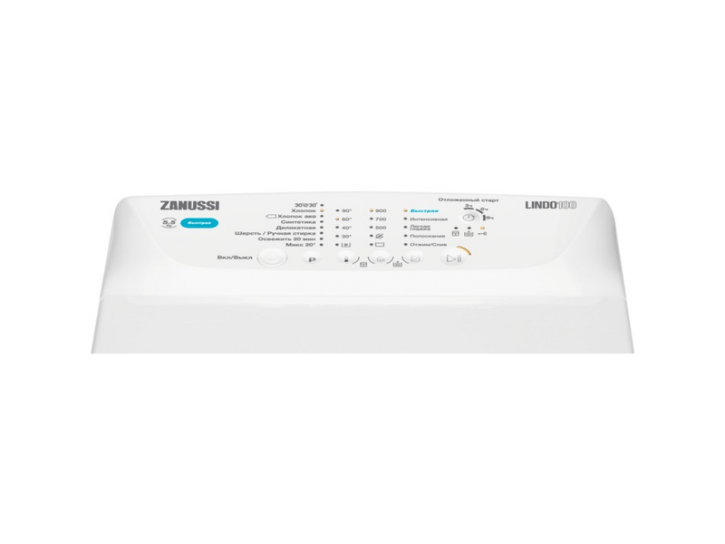 Zanussi ZWY50924CI Felültöltős mosógép, 5,5 kg, 900 f/p.