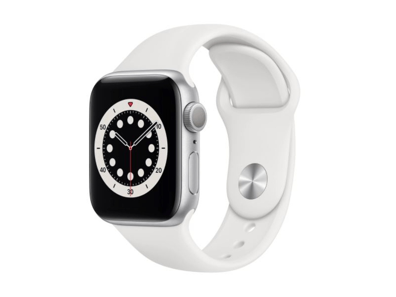 Apple Watch Series 6 GPS, Ezüst Alumínium Tok Okosóra  (MG283HC/A)