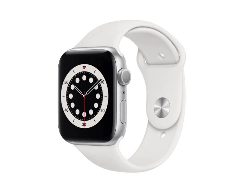 Apple Watch Series 6 GPS, Ezüst Alumínium Tok Okosóra (M00D3HC/A)