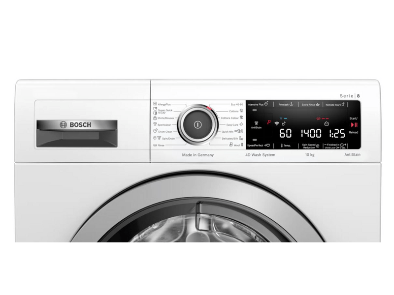 Bosch WAX28MH0BY 10 kg 1400 fordulat/perc Elöltöltős mosógép