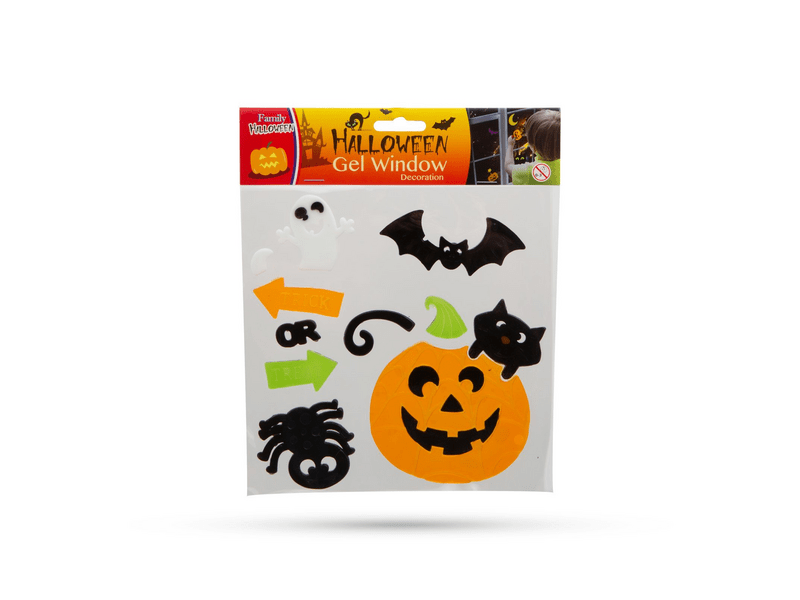 Family 55204H Zselés ablakdekor - Halloween, 4 féle (55204H)