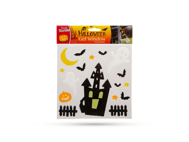Family 55204H Zselés ablakdekor - Halloween, 4 féle (55204H)
