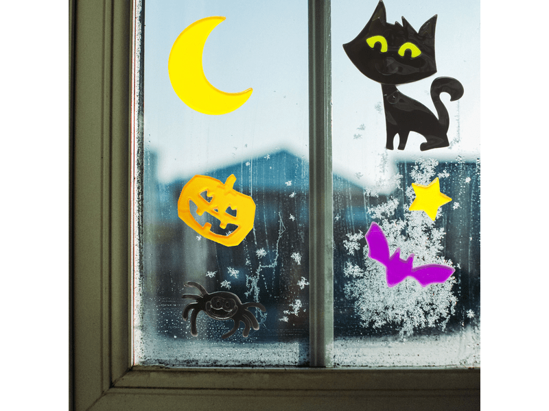 Family 55204H Zselés ablakdekor - Halloween, 4 féle (55204H)