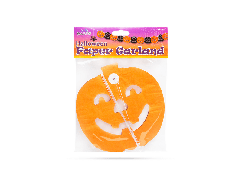 Halloween-i papír girland - Tök - 3 m (56509A)