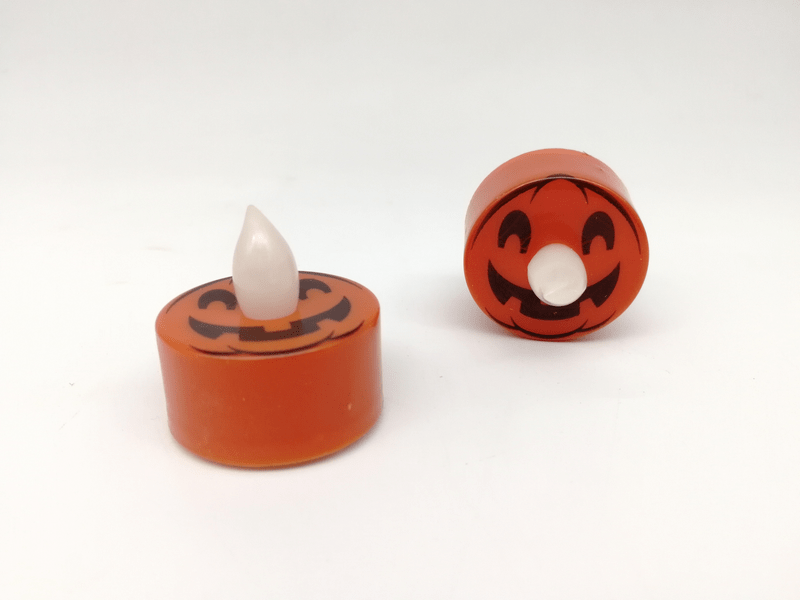 Family 55247J LED-es Halloween teamécses, 2 db, Tök