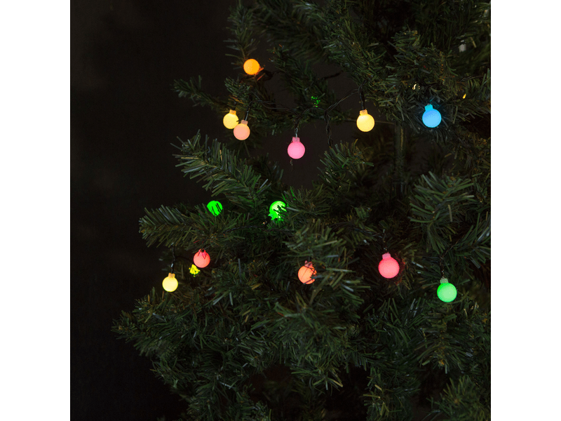 LED fényfüzér 3m színes gömb 56503