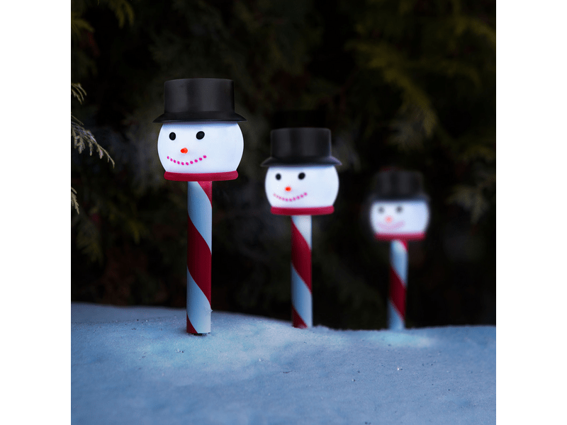 Garden of Eden LED szolár lámpa - Hóember (11374D)