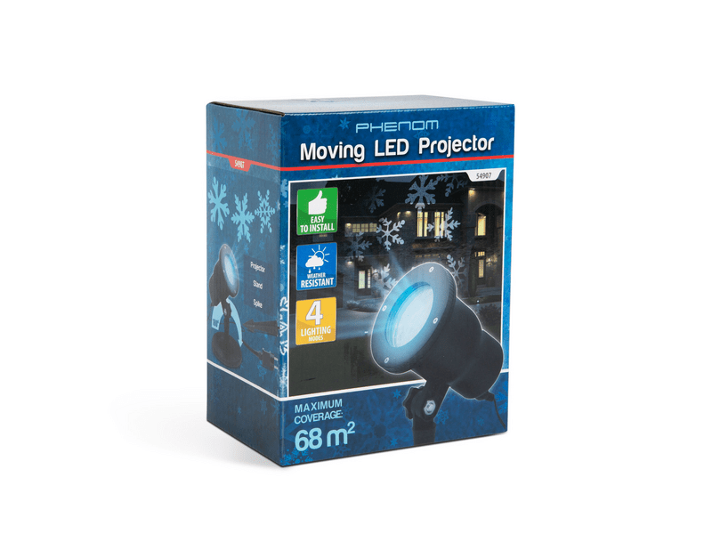 Phenom LED Projektor leszúrótüskével - Hópehely 54907