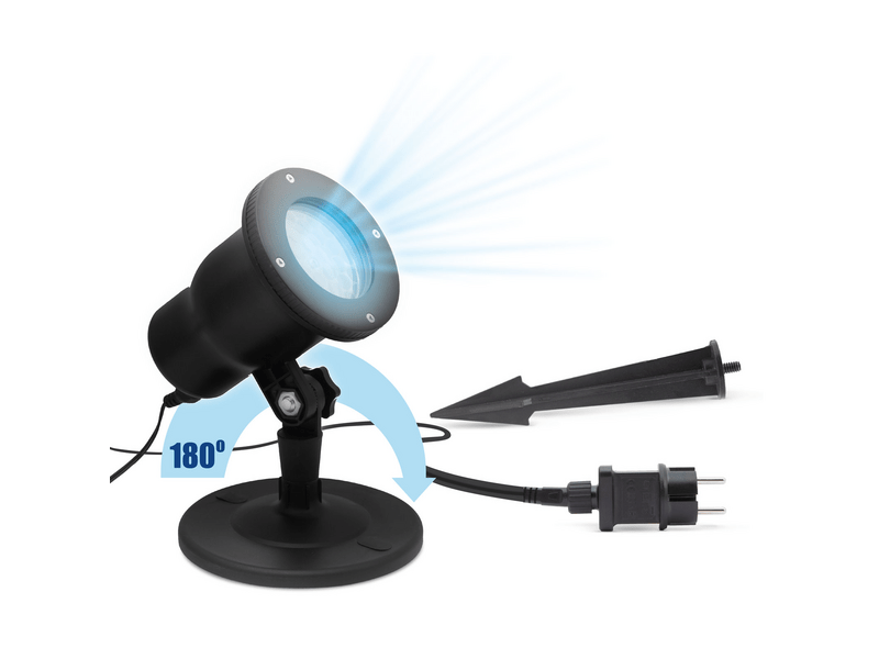 Phenom LED Projektor leszúrótüskével - Hópehely 54907