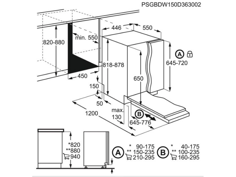 Electrolux EEM63300L Beépíthető integrált mosogatógép