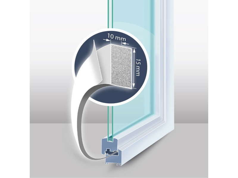 Delifht 11595WH15 Fehér I Profil Öntapadós ajtó- ablakszigetelő