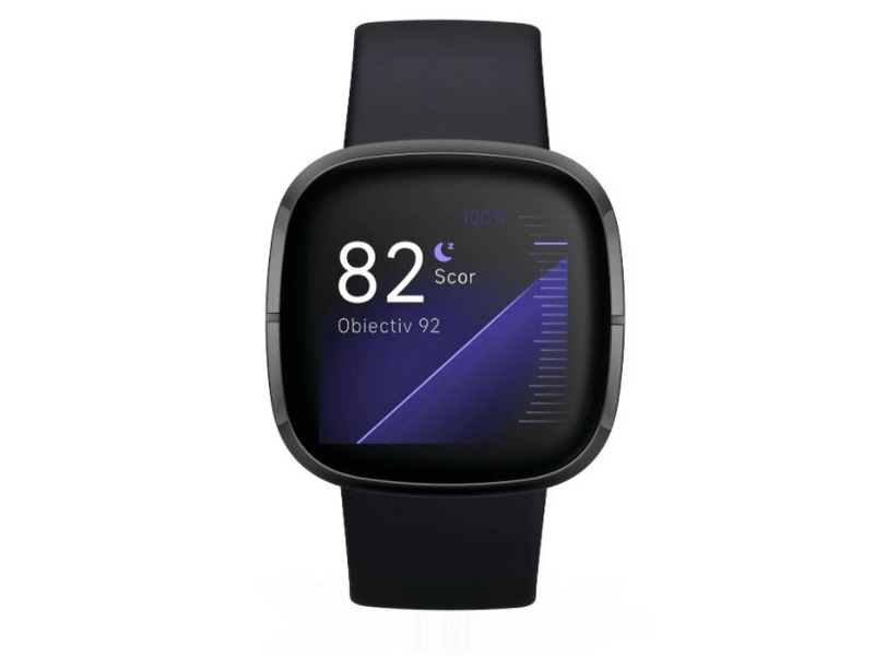 Fitbit Sense FB512BKBK Okosóra, Grafitszürke