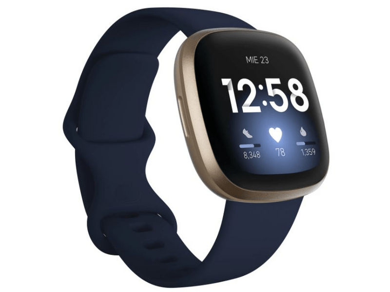 Fitbit Versa 3 Okosóra, Arany/ sötétkék