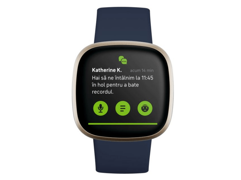 Fitbit Versa 3 Okosóra, Arany/ sötétkék