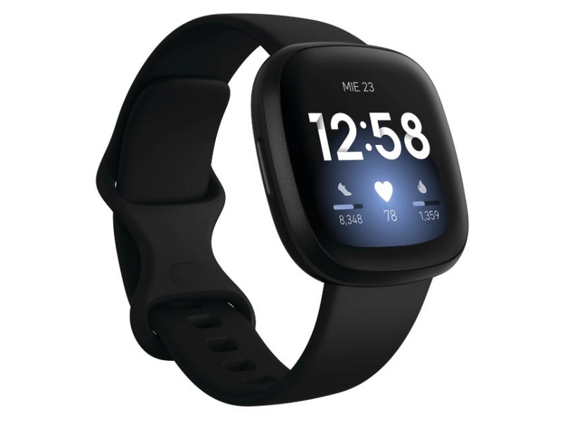 Fitbit Versa 3 Okosóra, Fekete
