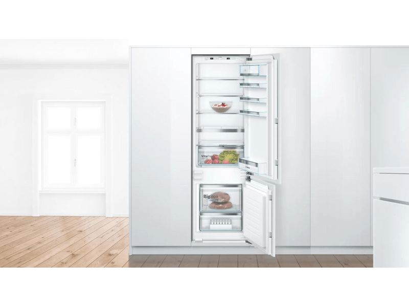 Bosch KIS87AFE0 Beépíthető alulfagyasztós kombinált hűtőszekrény