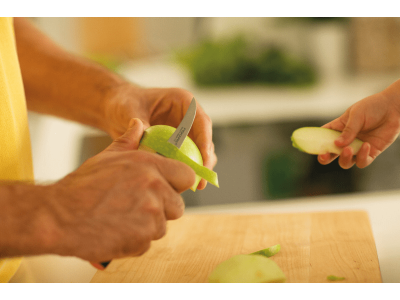 Fiskars Functional Form hámozókés, 7 cm, hajlított (1014206)