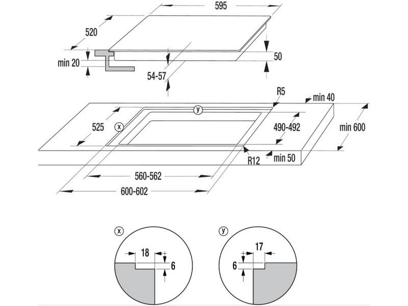 Gorenje CT43SC Beépíthető kerámia főzőlap