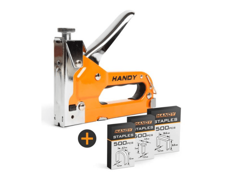 Handy 10442 Kézi tűzőgép + 3 féle kapocs