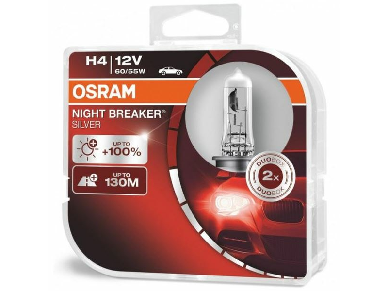 Osram 64193NBS-HCB H4 Night Breaker Silver Izzó