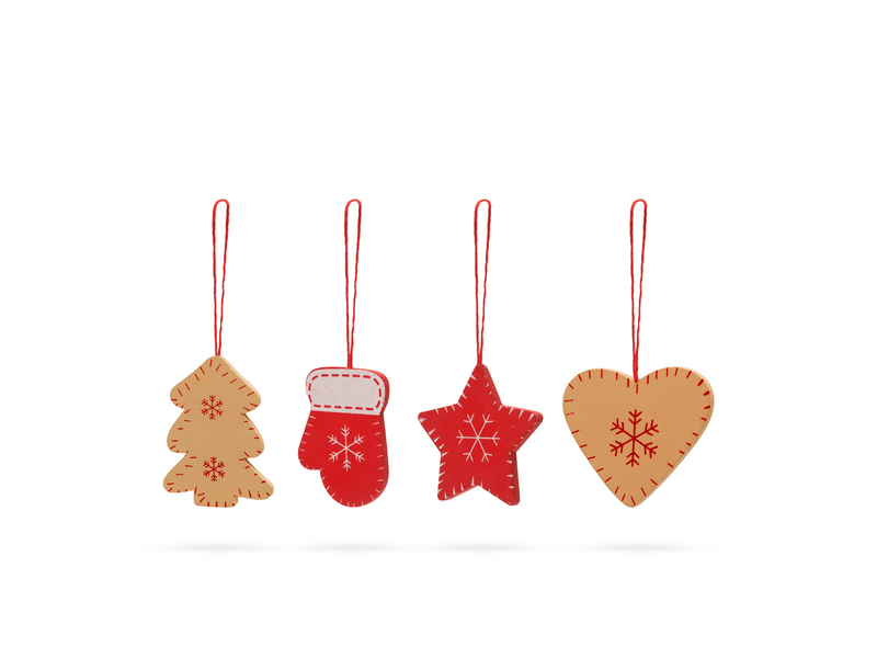 Karácsonyfadísz szett -12db, 5cm (55982A)