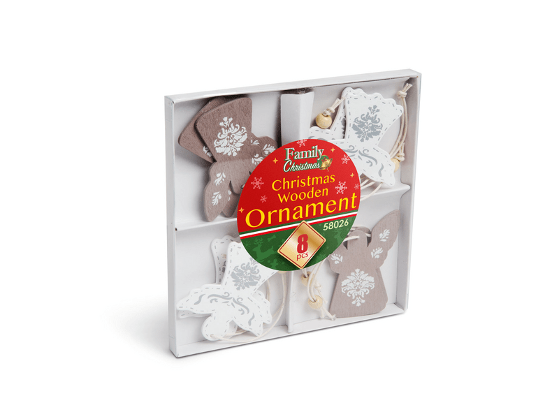 Karácsonyfadísz - angyalka (58026)