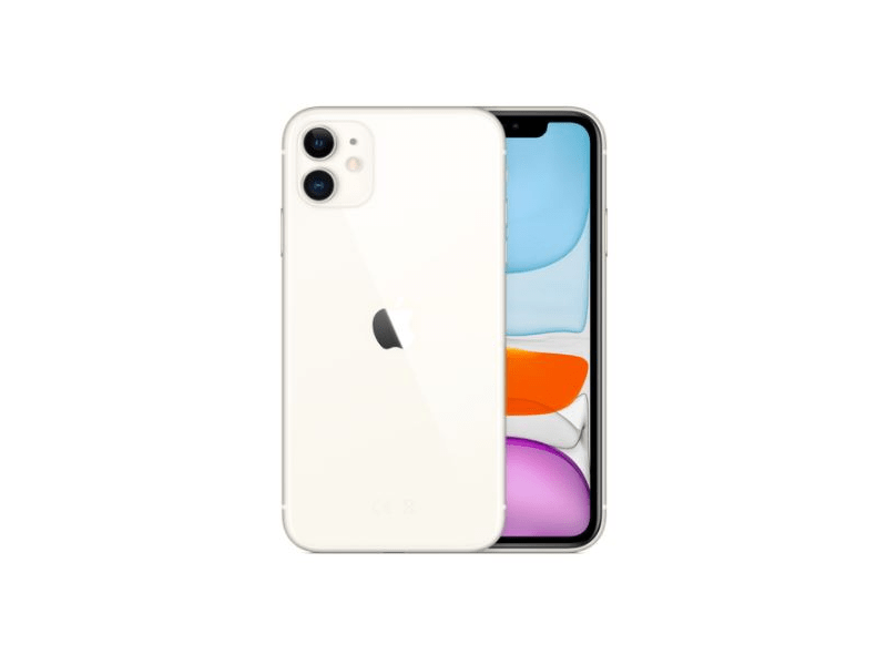 Apple iPhone 11(2020) 64 GB Kártyafüggetlen Okostelefon, Fehér (MHDC3GH/A)