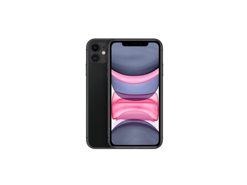 Apple iPhone 11(2020) 128 GB Kártyafüggetlen Okostelefon, Fekete (MHDH3GH/A)