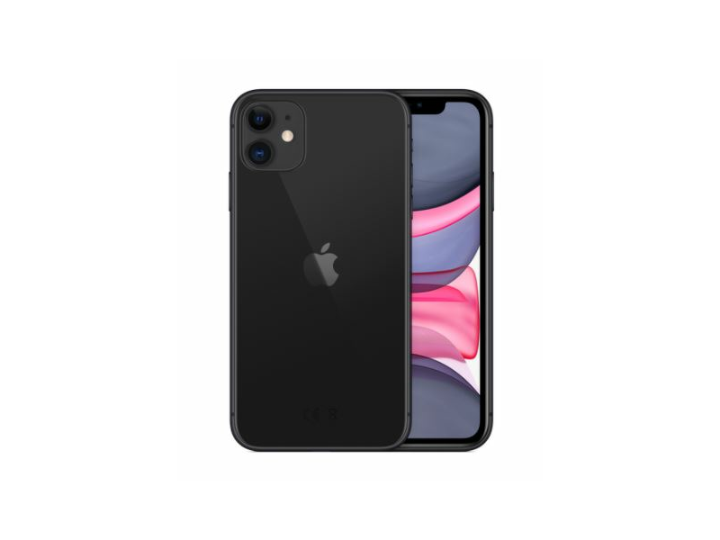 Apple iPhone 11(2020) 128 GB Kártyafüggetlen Okostelefon, Fekete (MHDH3GH/A)