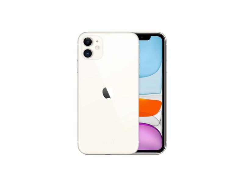Apple iPhone 11(2020) 128 GB Kártyafüggetlen Okostelefon, Fehér (MHDJ3GH/A)